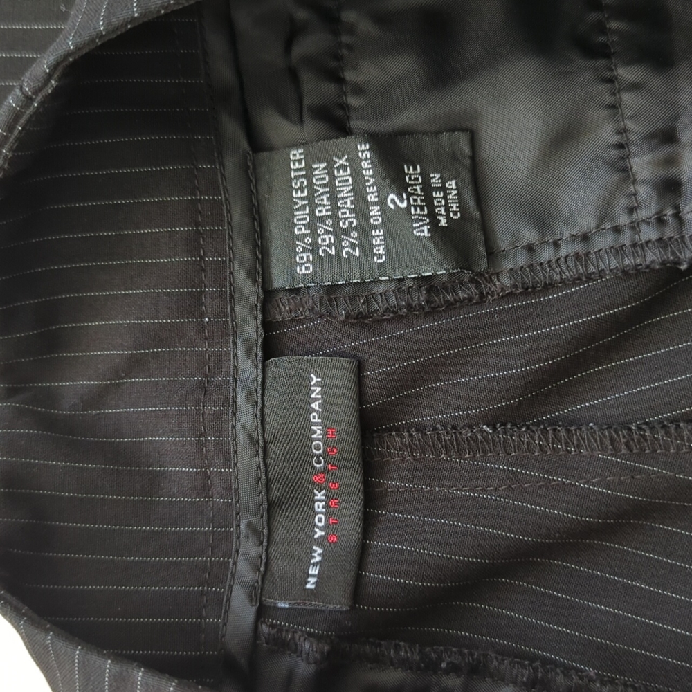 New York & Company black pin stripe dress pants - Picture 5 of 6
